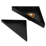 Floor Drain Set Thicken 304 Stainless Steel Concealed Triangular Sink Drain for Bathroom Black - Low Angle