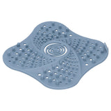 Bathroom Floor Drain Cover Hair Catcher Stopper Anti Blocking Sink Sewer Filter Blue - Side View