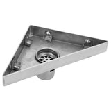 Floor Drain Set 304 Stainless Steel Triangular Corner Drain for Shower Room Bathroom