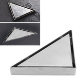 Floor Drain Set 304 Stainless Steel Triangular Corner Drain for Shower Room Bathroom