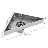 Floor Drain Set 304 Stainless Steel Triangular Corner Drain for Shower Room Bathroom