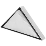 Concealed Floor Drain Triangular Corner Drain Set for Home Balcony Bathroom Shower Room - Top-Down View