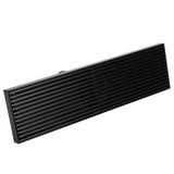 Linear Shower Floor Drain with Removable Cover 304 Stainless Steel Matte Black 30cm - 45-Degree Angle