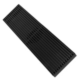 Linear Shower Floor Drain with Removable Cover 304 Stainless Steel Matte Black 30cm - Extra Image