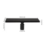 Linear Shower Floor Drain with Removable Cover 304 Stainless Steel Matte Black 30cm