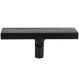 Floor Drain Set 304 Stainless Steel Linear Rectangular Shower Drain Matte Black 30cm