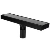 Floor Drain Set 304 Stainless Steel Linear Rectangular Shower Drain Matte Black 30cm