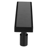 30cm Floor Drain 304 Stainless Steel Matte Black Linear Floor Concealed Drainer with Removable Cover