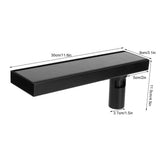 30cm Floor Drain 304 Stainless Steel Matte Black Linear Floor Concealed Drainer with Removable Cover - Extra Image