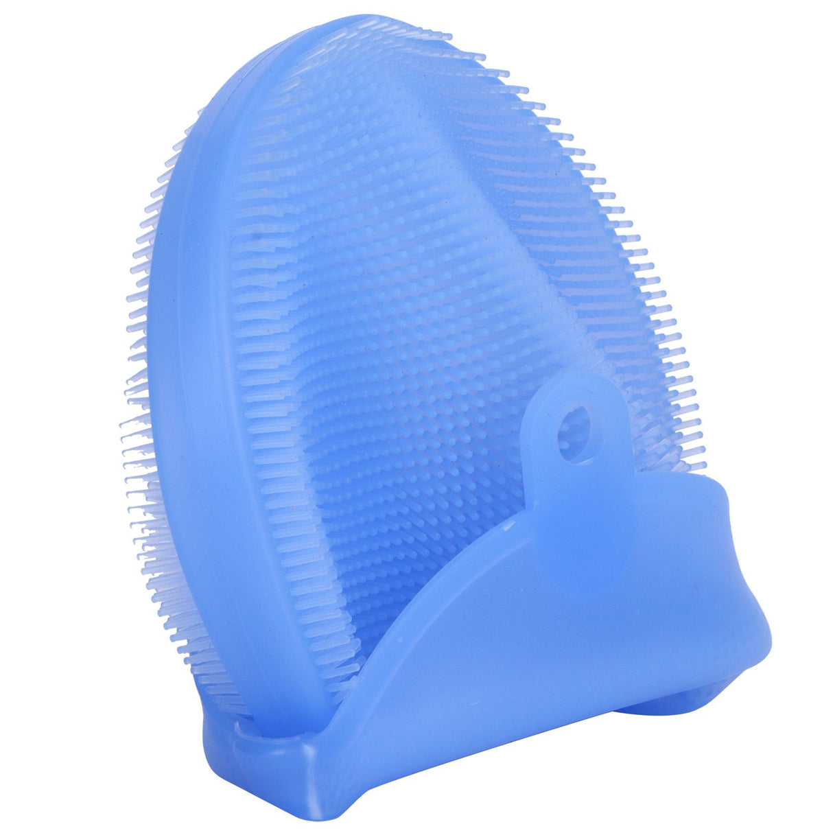 Silicone Dishwashing Brush Bath Body Face Cleansing Brush Kitchen Bathroom Cleaning ToolsBlue