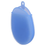Silicone Dishwashing Brush Bath Body Face Cleansing Brush Kitchen Bathroom Cleaning ToolsBlue