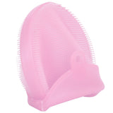 Silicone Dishwashing Brush Bath Body Face Cleansing Brush Kitchen Bathroom Cleaning ToolsPink - 45-Degree Angle