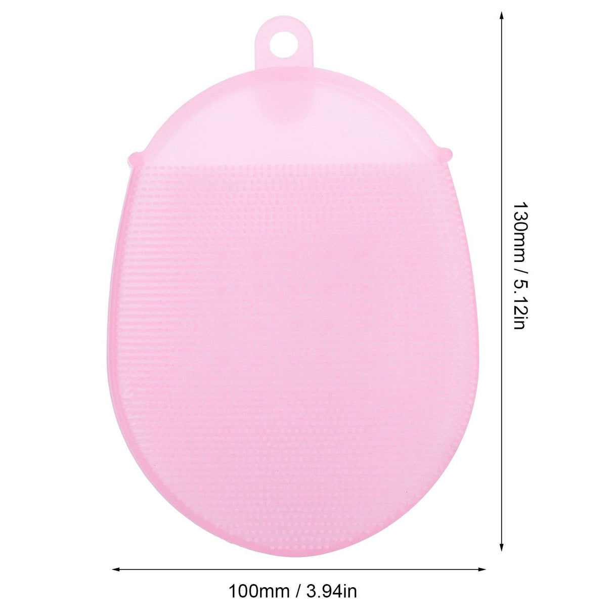 Silicone Dishwashing Brush Bath Body Face Cleansing Brush Kitchen Bathroom Cleaning ToolsPink