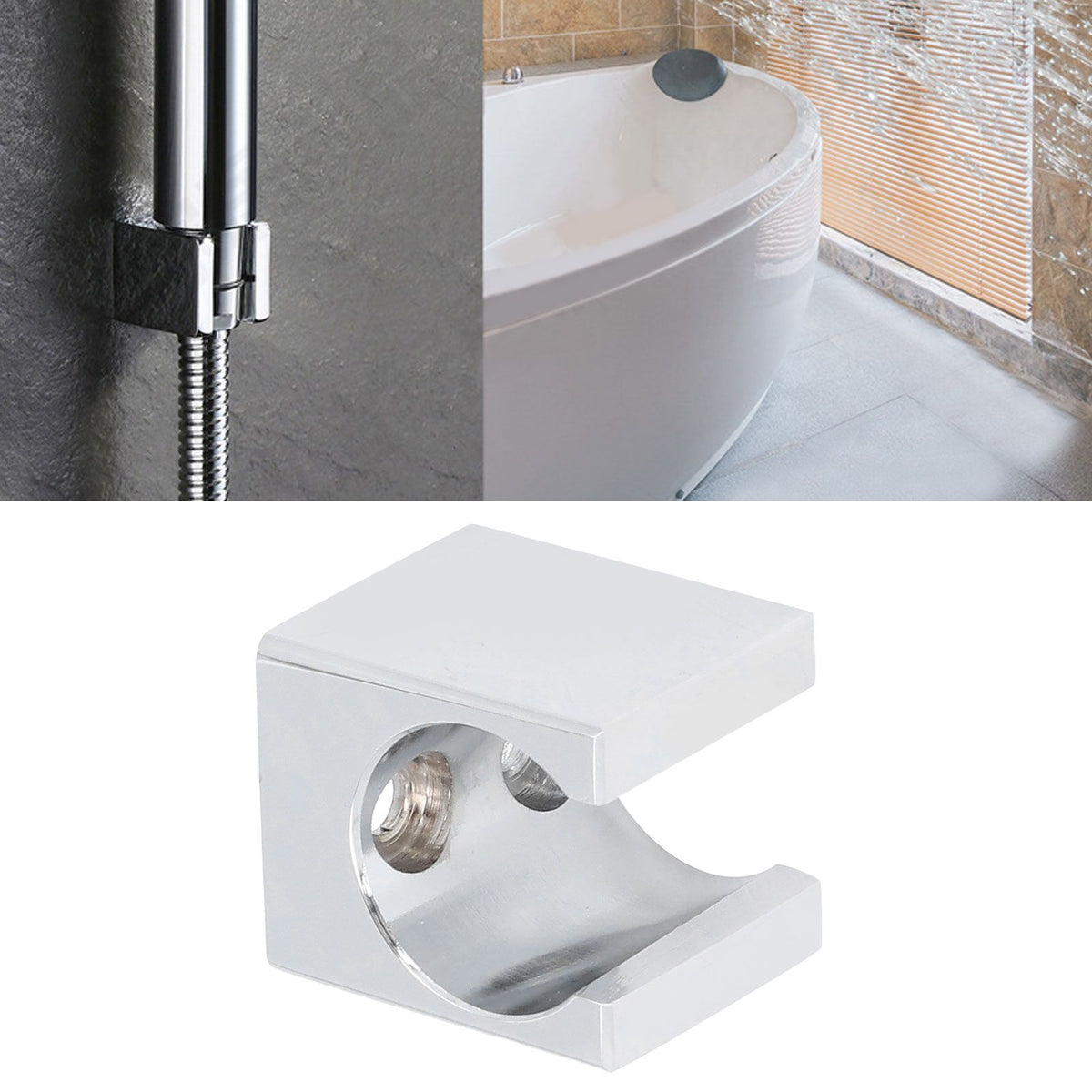 Shower Head Holder Adjustable Angle Robust Structure Pure Copper Handheld Shower Head Hanger for Shower Room