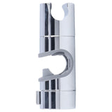 Shower Slide Rail Bar Holder 360 Degree Adjustable Straight Clamp ABS Chrome for 18‑25mm Pipe - Front View