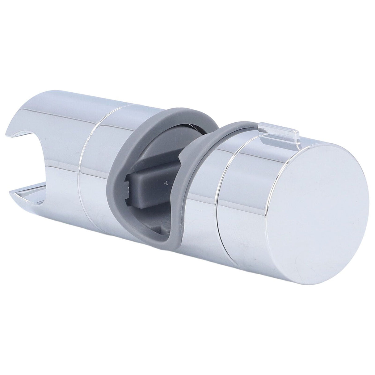 Shower Slide Rail Bar Holder 360 Degree Adjustable Straight Clamp ABS Chrome for 18‑25mm Pipe