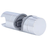 Shower Slide Rail Bar Holder 360 Degree Adjustable Straight Clamp ABS Chrome for 18‑25mm Pipe - Top-Down View