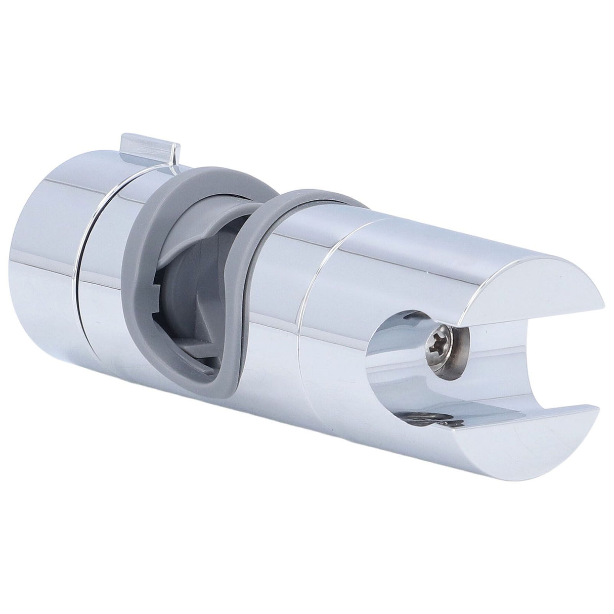 Shower Slide Rail Bar Holder 360 Degree Adjustable Straight Clamp ABS Chrome for 18‑25mm Pipe