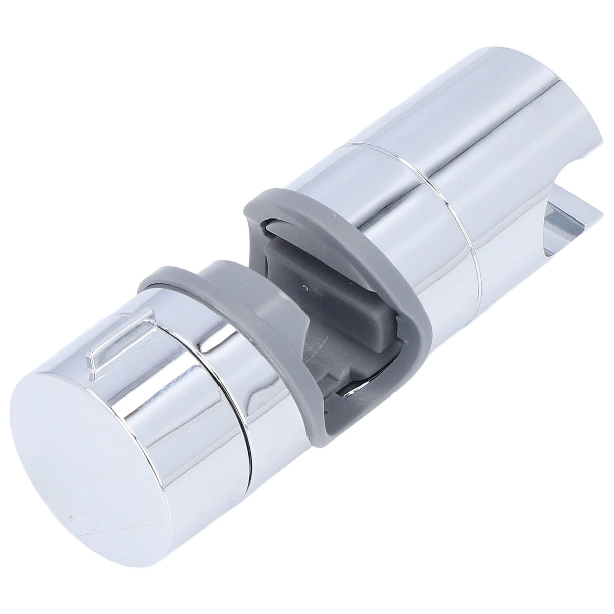 Shower Slide Rail Bar Holder 360 Degree Adjustable Straight Clamp ABS Chrome for 18‑25mm Pipe