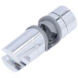 Shower Slide Rail Bar Holder 360 Degree Adjustable Straight Clamp ABS Chrome for 18‑25mm Pipe