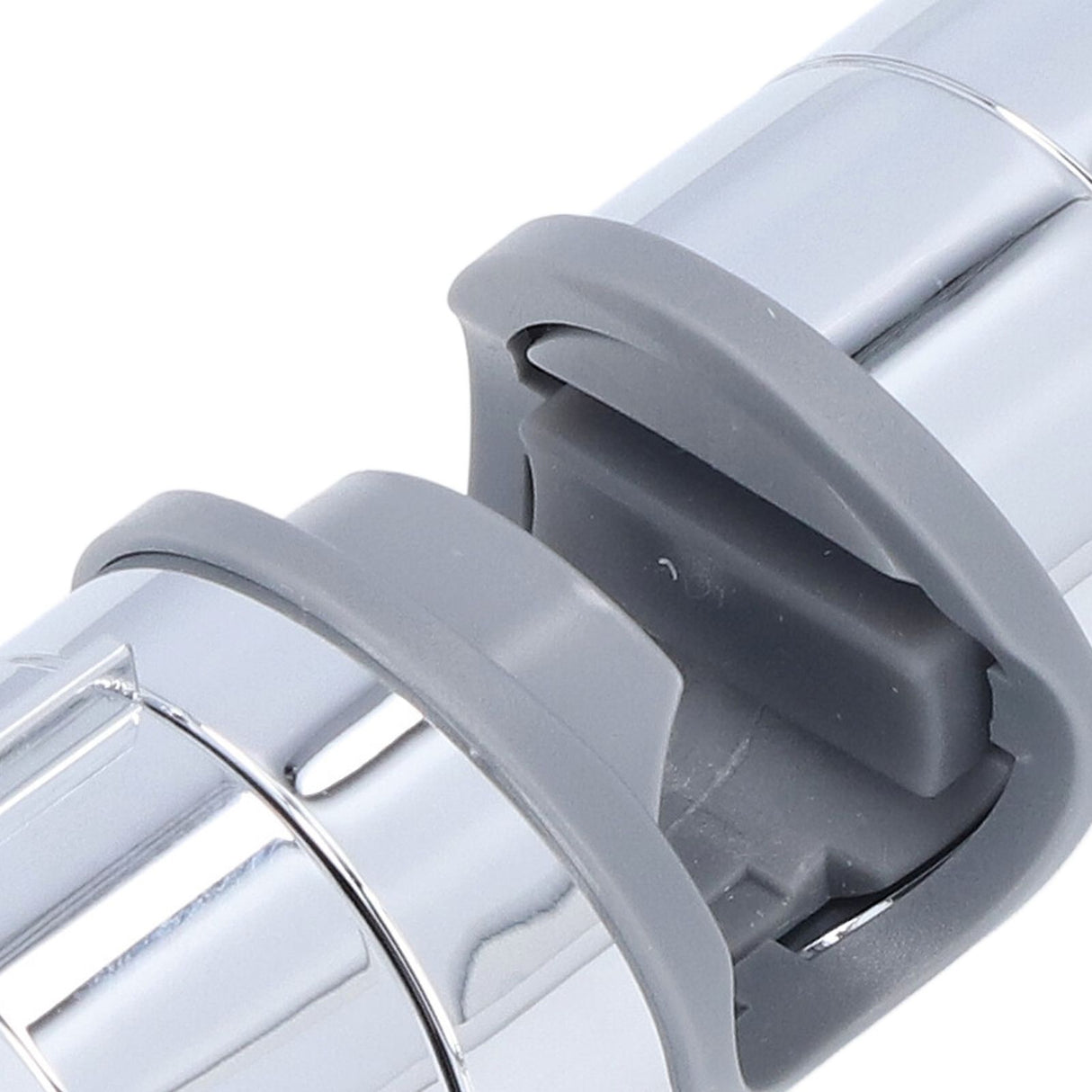 Shower Slide Rail Bar Holder 360 Degree Adjustable Straight Clamp ABS Chrome for 18‑25mm Pipe