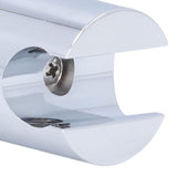 Shower Slide Rail Bar Holder 360 Degree Adjustable Straight Clamp ABS Chrome for 18‑25mm Pipe