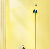 Shower Head Holder Bathroom Nail Free Seamless Waterproof Shower Fixed Base Holder with HookGreen