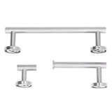 Stainless Steel Towel Rack Smoother Edges Orderly Storage Rust Proof Bathroom Towel Shelf for Wardrobe Kitchen BedroomSilver Three Piece Set