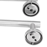 Stainless Steel Towel Rack Smoother Edges Orderly Storage Rust Proof Bathroom Towel Shelf for Wardrobe Kitchen BedroomSilver Three Piece Set - Extra Image