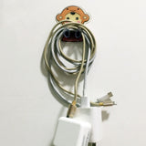 Wall Hangers Animal Pattern PET ABS Material Stable Load Bearing Self Adhesive Hooks for Office for Power CordMonkey - Side View