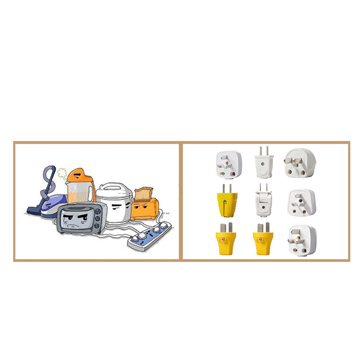 Wall Hangers Animal Pattern PET ABS Material Stable Load Bearing Self Adhesive Hooks for Office for Power CordMonkey