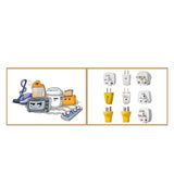 Wall Hangers Animal Pattern PET ABS Material Stable Load Bearing Self Adhesive Hooks for Office for Power CordMonkey