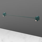 Bathroom Single Towel Rack Perforation Free Wall Mounted Towel Bar Bathroom AccessoryBlack Green Long