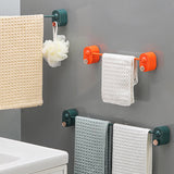 Bathroom Single Towel Rack Perforation Free Wall Mounted Towel Bar Bathroom AccessoryBlack Green Long