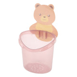 Wall Mounted Bathroom Toothbrush Holder Toothpaste Storage Box Home Storage RackPink
