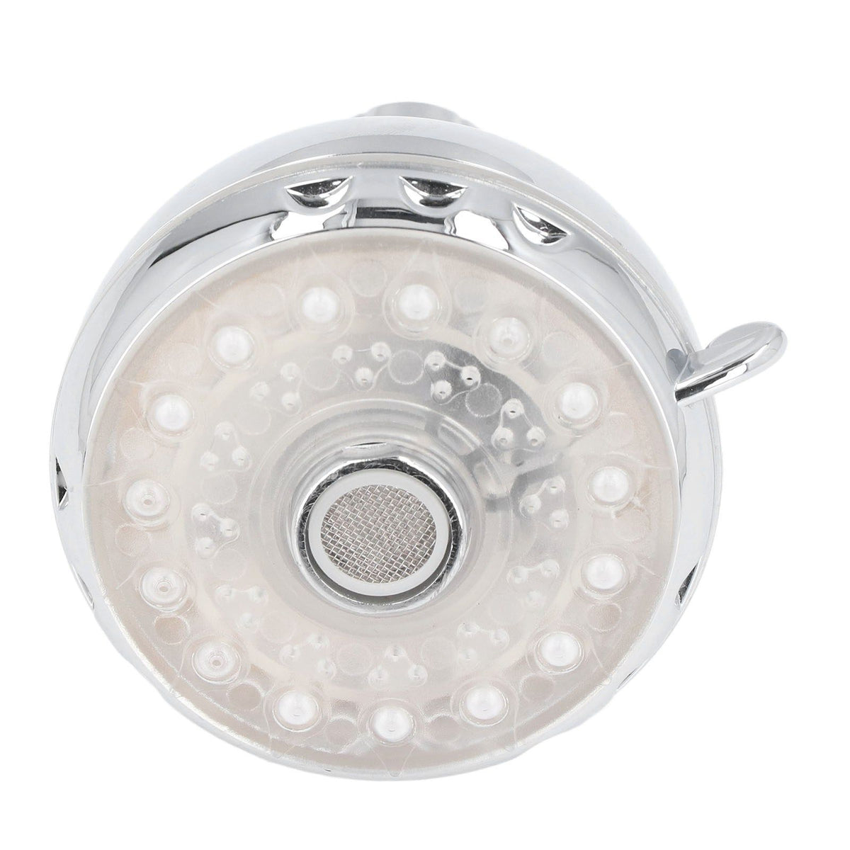 G1/2 Male Thread Shower Head Temperature Controlled 3 Color Changing Rainfall LED Fixed Shower Head for Bathroom