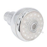 G1/2 Male Thread Shower Head Temperature Controlled 3 Color Changing Rainfall LED Fixed Shower Head for Bathroom - Rear View