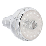 G1/2 Male Thread Shower Head Temperature Controlled 3 Color Changing Rainfall LED Fixed Shower Head for Bathroom