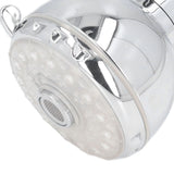 G1/2 Male Thread Shower Head Temperature Controlled 3 Color Changing Rainfall LED Fixed Shower Head for Bathroom