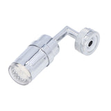 Water Faucet Fashion LED Tricolor Temperature Control Faucet for Bathroom Kitchen 3/4in External Teeth - Top-Down View