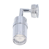 Water Faucet Fashion LED Tricolor Temperature Control Faucet for Bathroom Kitchen 3/4in External Teeth