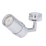 Water Faucet Fashion LED Tricolor Temperature Control Faucet for Bathroom Kitchen 3/4in External Teeth