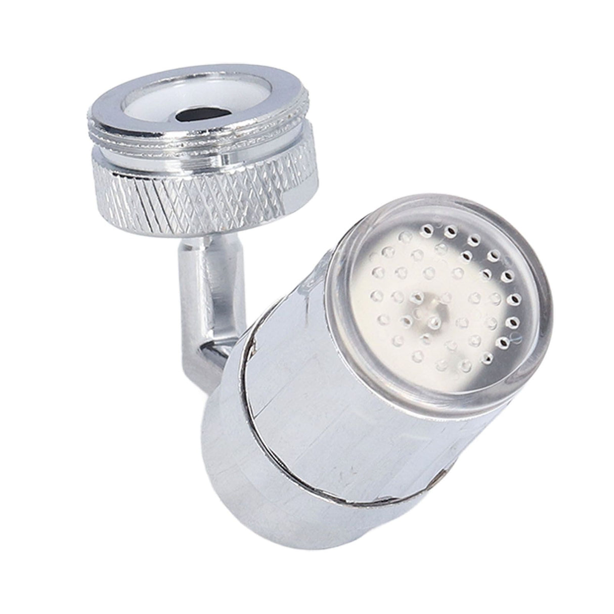 Water Faucet Fashion LED Tricolor Temperature Control Faucet for Bathroom Kitchen 3/4in External Teeth