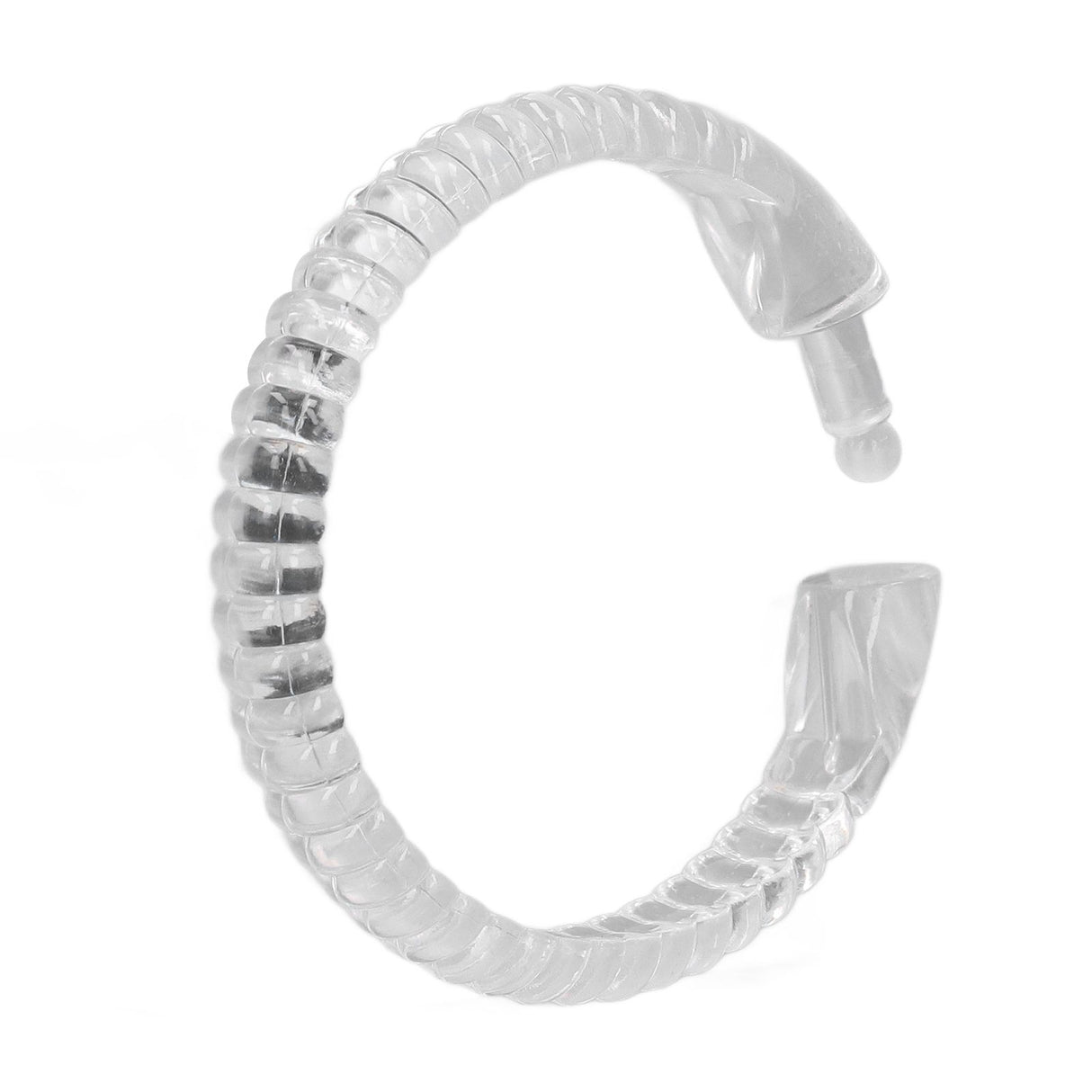 24Pcs Curtain Rings ABS Transparent O Shape Shower Curtain Hooks for Bathroom Shower Rod