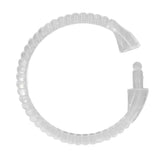 24Pcs Curtain Rings ABS Transparent O Shape Shower Curtain Hooks for Bathroom Shower Rod - Extra Image