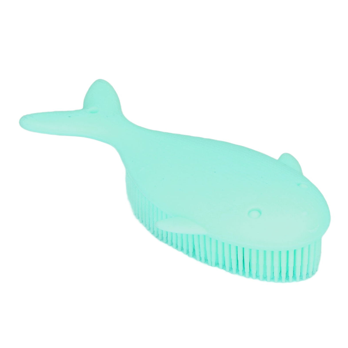 Baby Bath Brush Cartoon Whale Shape Silicone Soft Hair Baby Bath Shampoo Massage Cleaning Shower Brush Kids Bath Toys Green