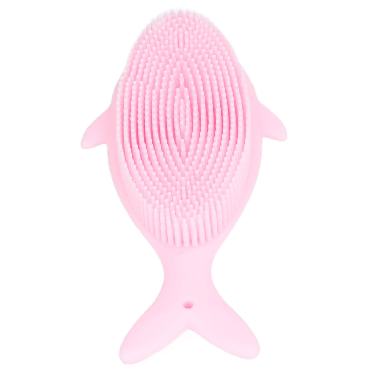 Baby Bath Brush Cartoon Whale Shape Silicone Soft Hair Baby Bath Shampoo Massage Cleaning Shower Brush Kids Bath Toys Pink