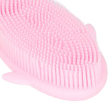 Baby Bath Brush Cartoon Whale Shape Silicone Soft Hair Baby Bath Shampoo Massage Cleaning Shower Brush Kids Bath Toys Pink - Extra Image
