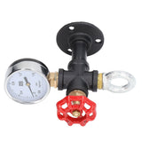Industrial Pipe Coat Hook Rack Heavy Duty Rustic Hat Robe Towel Wall Mounted Holder Hanger Type A - Front View