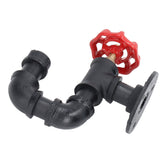 Industrial Pipe Coat Hook Rack Heavy Duty Rustic Hat Robe Towel Wall Mounted Holder Hanger Type B - 45-Degree Angle